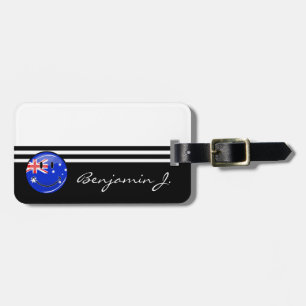 Étiquette À Bagage Drapeau australien de sourire brillant