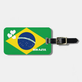 Étiquette À Bagage Drapeau BRÉSILIEN