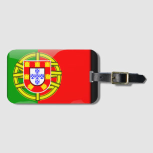 Étiquette À Bagage Drapeau brillant du Portugal