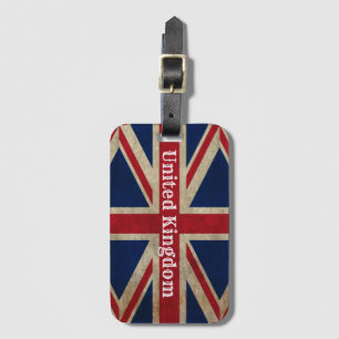 Étiquette À Bagage Drapeau britannique en détresse