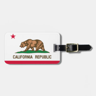 Étiquette À Bagage Drapeau californien pour bagage-Tag-bracelet en cu