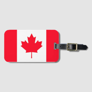 Étiquette À Bagage Drapeau canadien. CANADA.