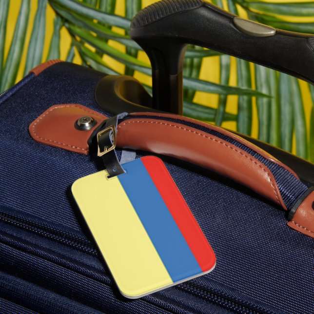 Étiquette À Bagage Drapeau Colombie (Insitu Rectoal 1)