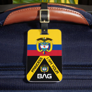 Étiquette À Bagage Drapeau colombien, étiquettes de sacs, Colombie /