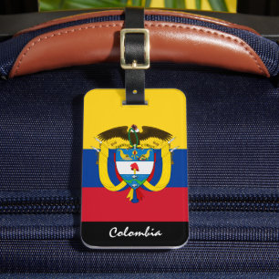 Étiquette À Bagage Drapeau colombien Patriotic Colombia - Tags, Drape