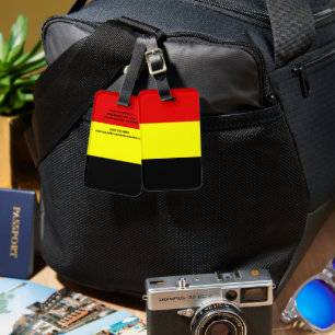 Étiquette À Bagage Drapeau de Belgique
