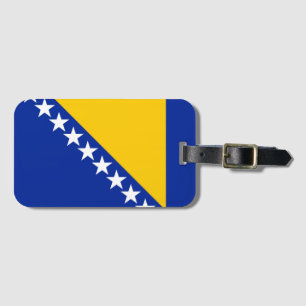 Étiquette À Bagage Drapeau de Bosnie-Herzégovine