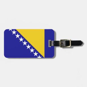 Étiquette À Bagage Drapeau de Bosnie-Herzégovine Easy ID Personnel