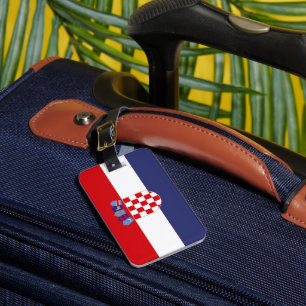 Étiquette À Bagage Drapeau de Croatie