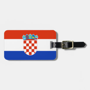 Étiquette À Bagage Drapeau de Croatie