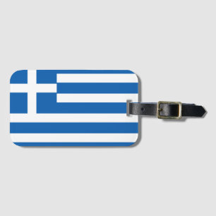 Étiquette À Bagage Drapeau de Grèce Drapeau grec