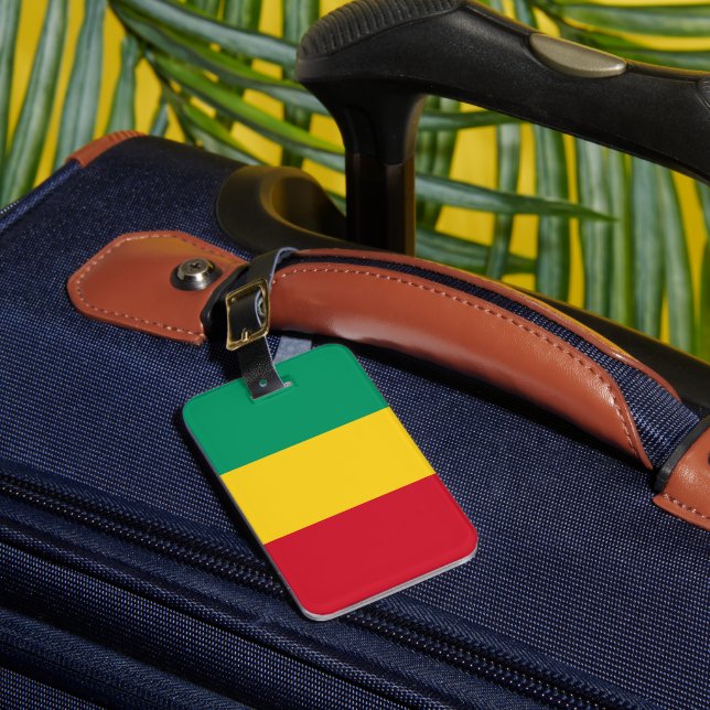 Étiquette À Bagage Drapeau de Guinée (Insitu Rectoal 1)