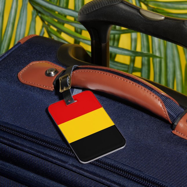 Étiquette À Bagage drapeau de la Belgique (Insitu Rectoal 1)