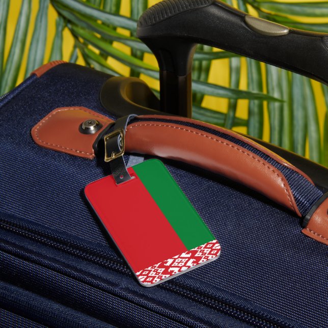 Étiquette À Bagage drapeau de la Biélorussie (Insitu Rectoal 1)