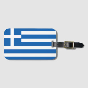 Étiquette À Bagage Drapeau de la Grèce