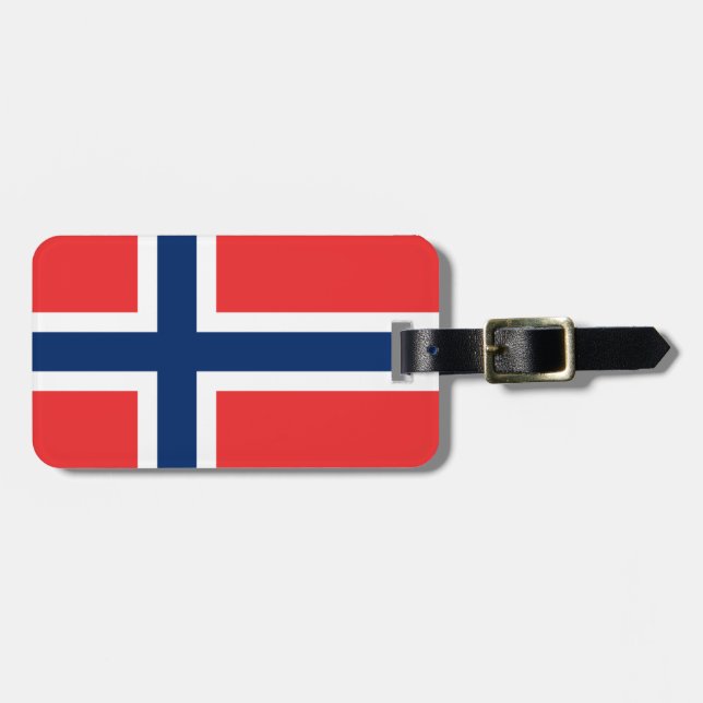 Étiquette À Bagage Drapeau de la Norvège (Devant horizontal)