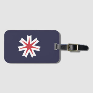 Étiquette À Bagage Drapeau de la préfecture d'Hokkaido, Japon