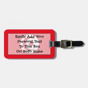 Étiquette À Bagage Drapeau de la Tunisie Easy ID Personal