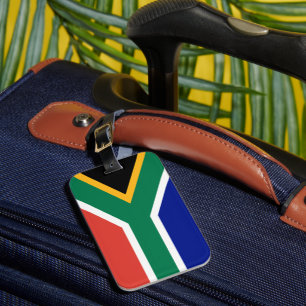 Étiquette À Bagage Drapeau de l'Afrique du Sud