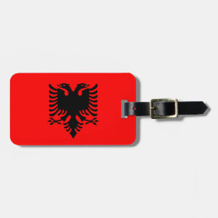 Étiquette À Bagage Drapeau de l'Albanie