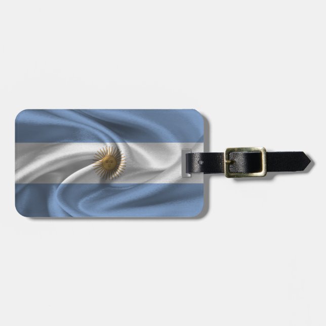 Étiquette À Bagage Drapeau De L'Argentine (Devant horizontal)