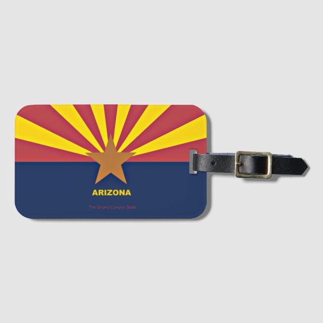 Étiquette À Bagage Drapeau de l'Arizona (Devant Horizontal)