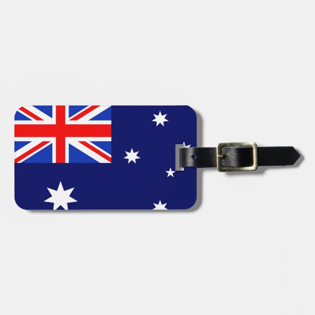 Étiquette À Bagage Drapeau de l'Australie (Devant horizontal)