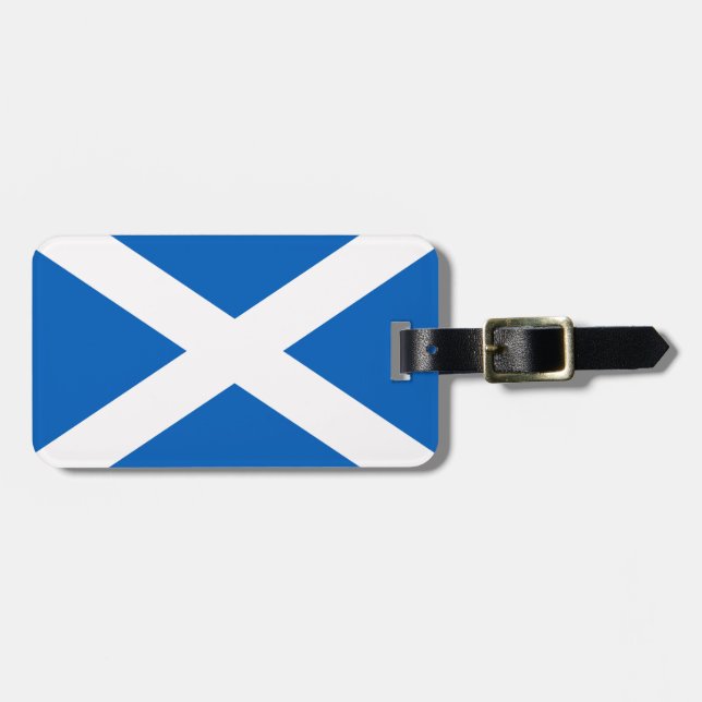 Étiquette À Bagage Drapeau de l'Ecosse (Devant horizontal)