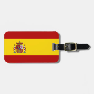 Étiquette À Bagage Drapeau de l'Espagne