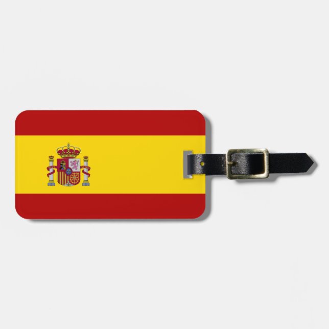 Étiquette À Bagage Drapeau de l'Espagne (Devant horizontal)
