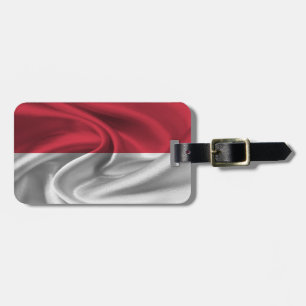Étiquette À Bagage Drapeau de Monaco