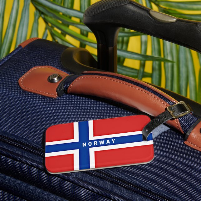 Étiquette À Bagage Drapeau de Norway (Insitu Rectoal 3)