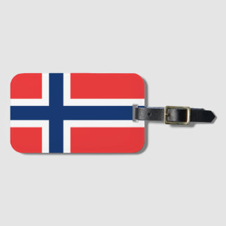 Étiquette À Bagage Drapeau de Norway