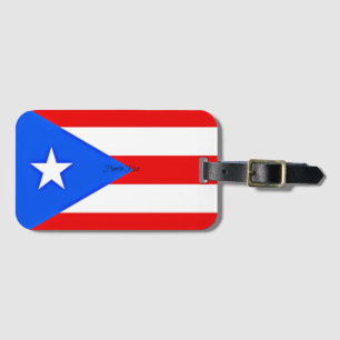 Étiquette À Bagage Drapeau de Porto Rico