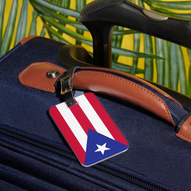 Étiquette À Bagage Drapeau de Porto Rico (Insitu Rectoal 1)