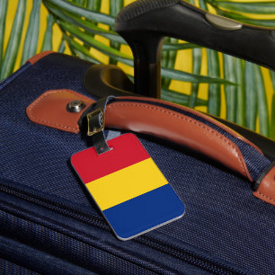Étiquette À Bagage Drapeau de Roumanie