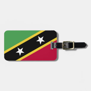 Étiquette À Bagage Drapeau de Saint-Kitts-et-Nevis