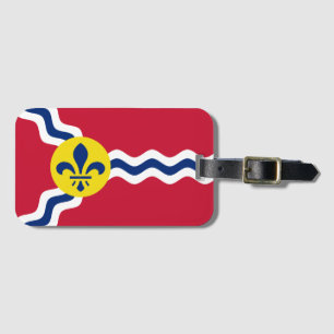 Étiquette À Bagage Drapeau de Saint-Louis, Missouri