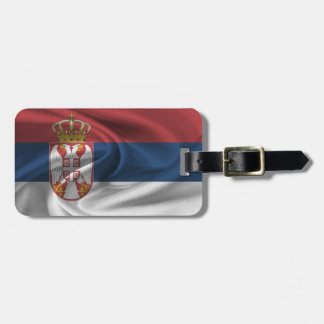 Étiquette À Bagage Drapeau De Serbie