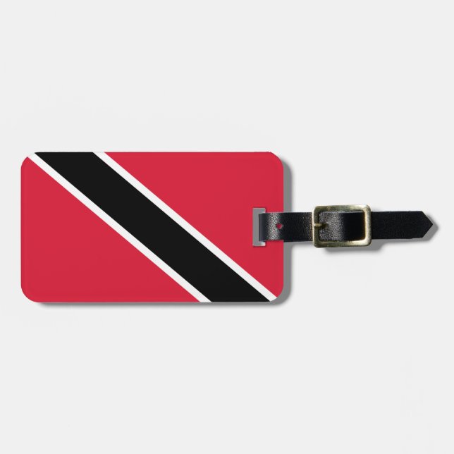 Étiquette À Bagage Drapeau de Trinité-et-Tobago (Devant horizontal)