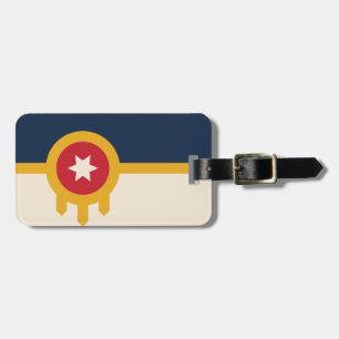 Étiquette À Bagage Drapeau de Tulsa, Oklahoma