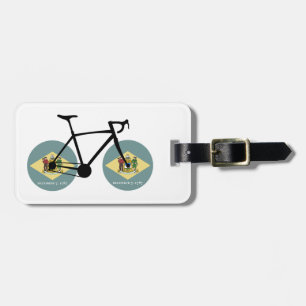 Étiquette À Bagage Drapeau Delaware Cycling