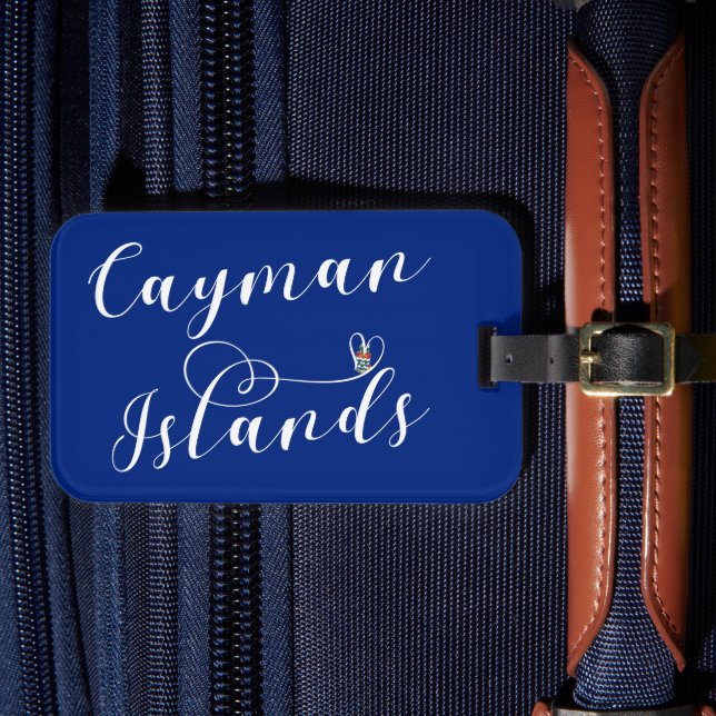 Étiquette À Bagage Drapeau des îles Caïmans Coeur, îles Caïmans (Insitu Rectoal 4)