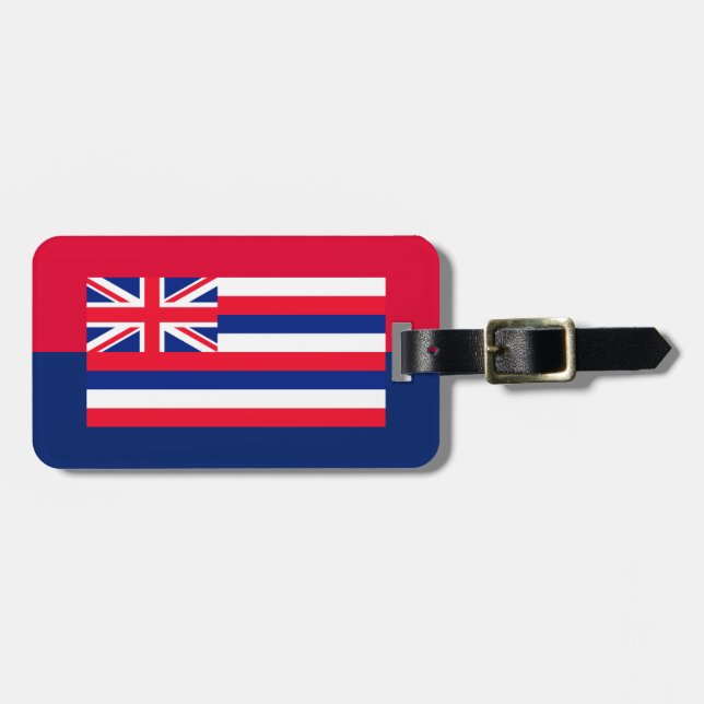 Étiquette À Bagage Drapeau d'État d'Hawaii (Devant horizontal)