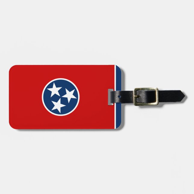 Étiquette À Bagage Drapeau d'état du Tennessee (Devant horizontal)