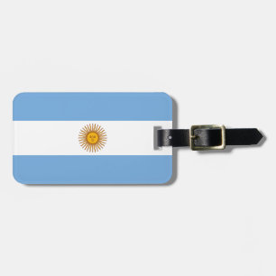 Étiquette À Bagage Drapeau d'étiquette de bagage de l'Argentine avec