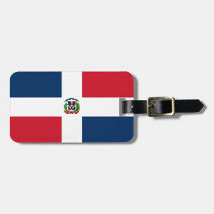 Étiquette À Bagage Drapeau dominicain
