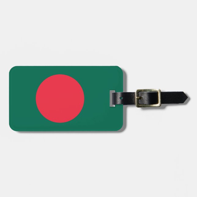 Étiquette À Bagage Drapeau du Bangladesh Easy ID Personal (Devant horizontal)