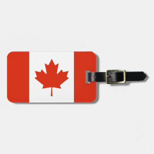 Étiquette À Bagage Drapeau du Canada
