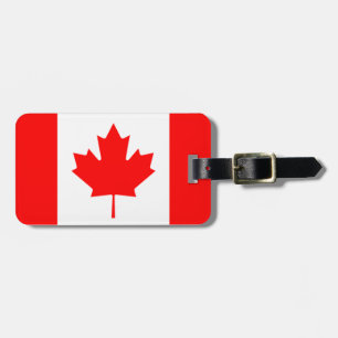 Étiquette À Bagage Drapeau du Canada Carte d'identité personnelle fac